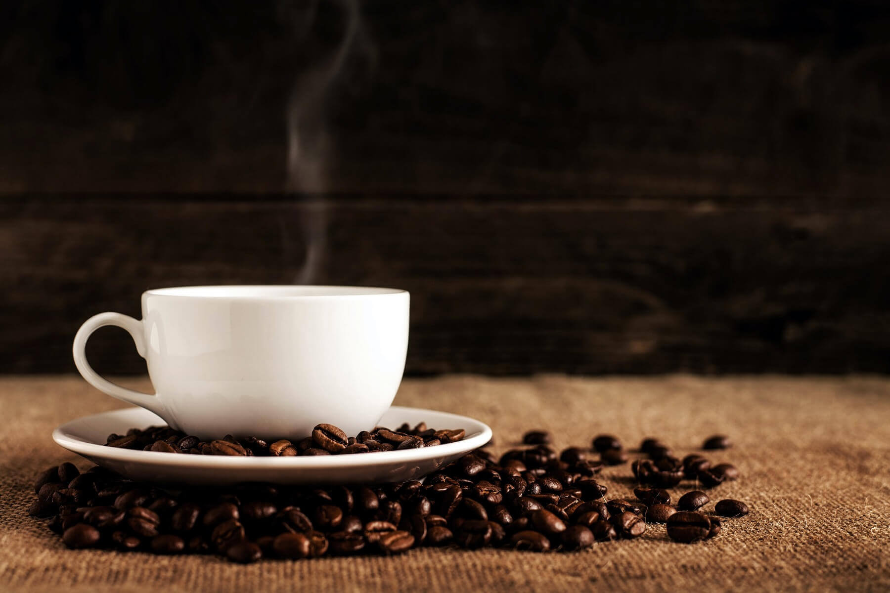 coffee has high amount of caffeine.